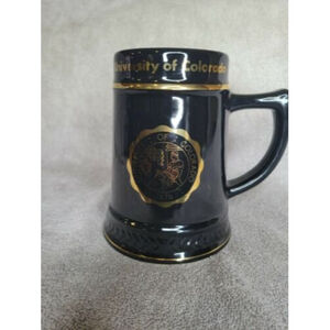 University Of Colorado Stein Mug black and gold